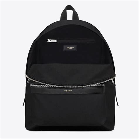 saint laurent black ysl city backpack|Saint Laurent Black YSL City Backpack .